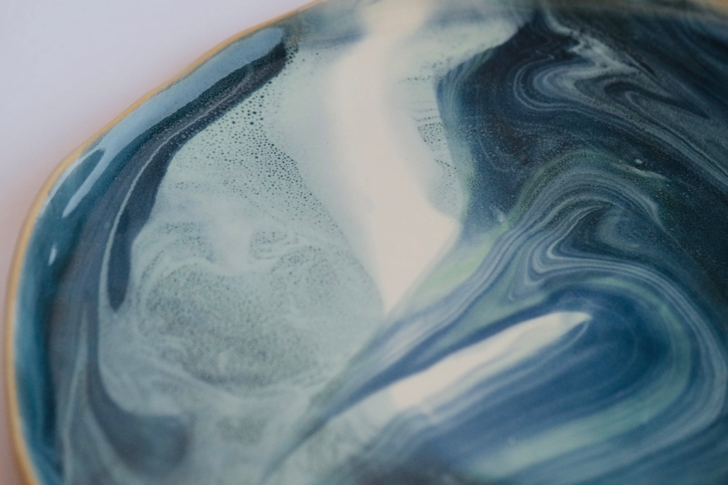 Hand built, colorful plate